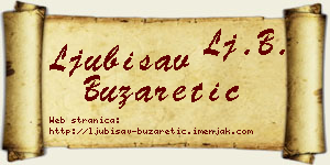 Ljubisav Buzaretić vizit kartica